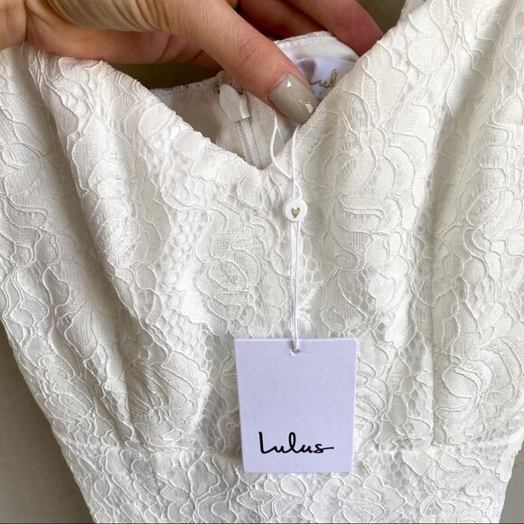 NWT Lulus Rosetta White Lace Maxi Dress‎ - Picture 7 of 10